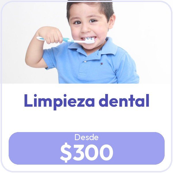Promoción Limpieza dental, desde $300.00